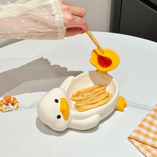 Cute Duck French Fry Bowl 🐥🍟