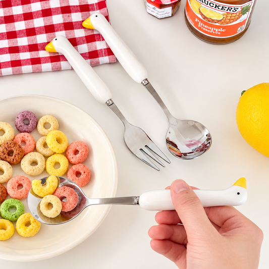 Silly Goose Cutlery Set– Eat, Honk, Repeat!