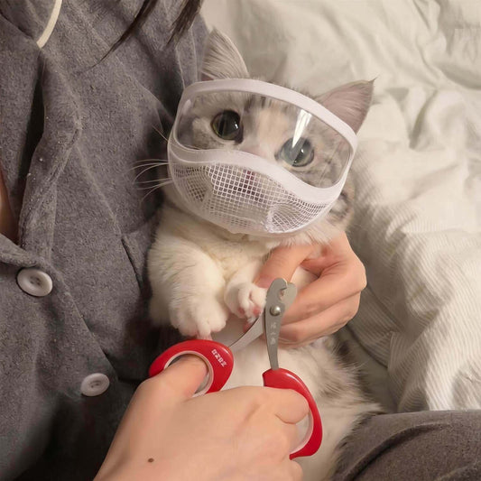 Cat Grooming Mask – Anti-Bite Hood