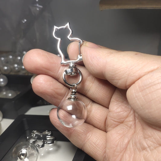 Custom Pet Hair Memorial Keychain 🐾