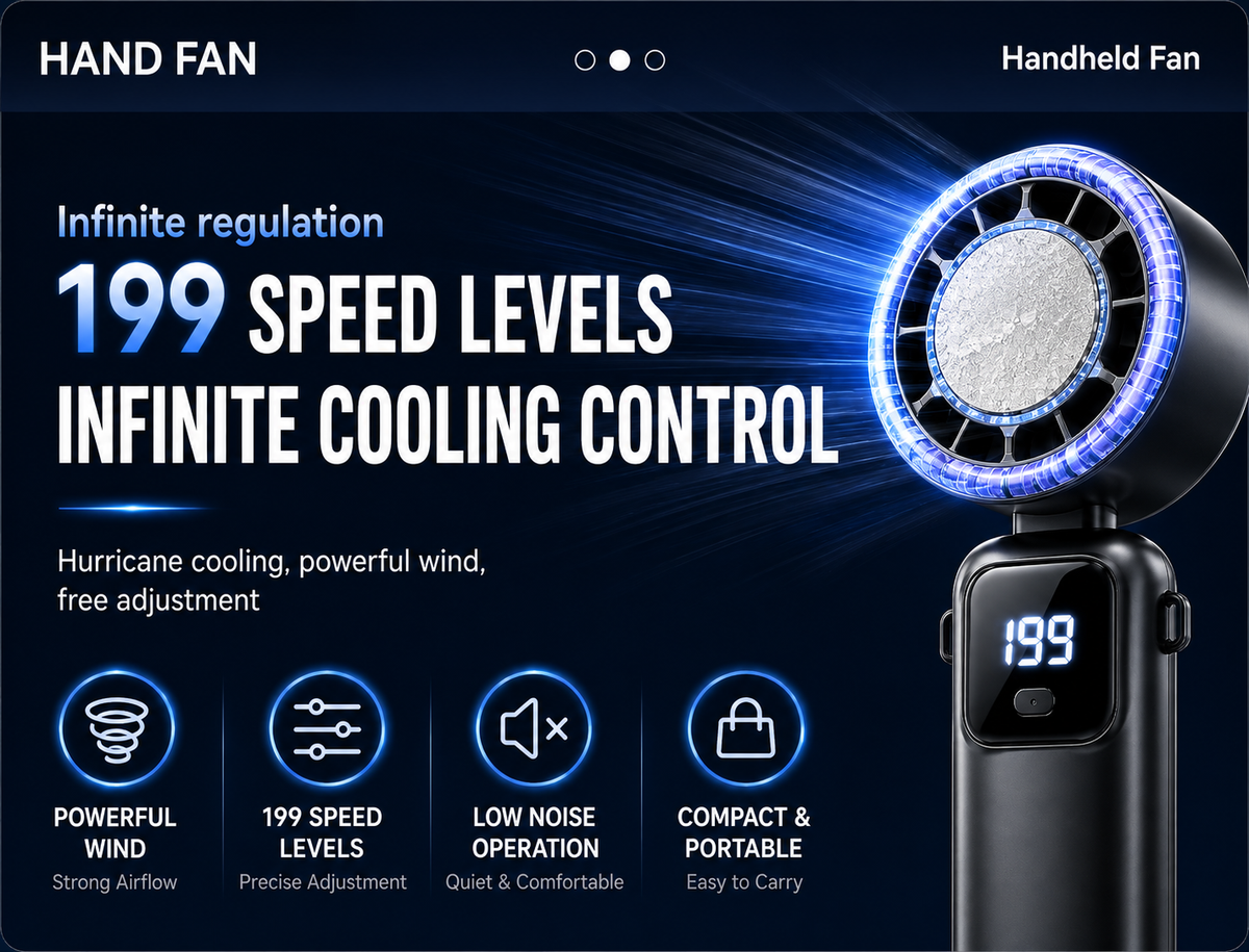 Mini Personal Cooling Fan（Comes with Free Cute Dog & Cat Stickers 🐶🐱）