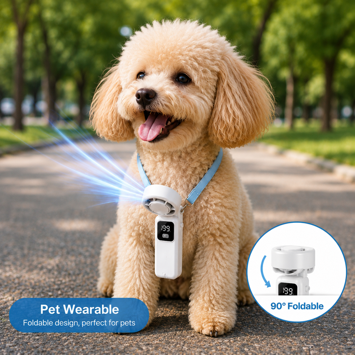 Mini Personal Cooling Fan（Comes with Free Cute Dog & Cat Stickers 🐶🐱）