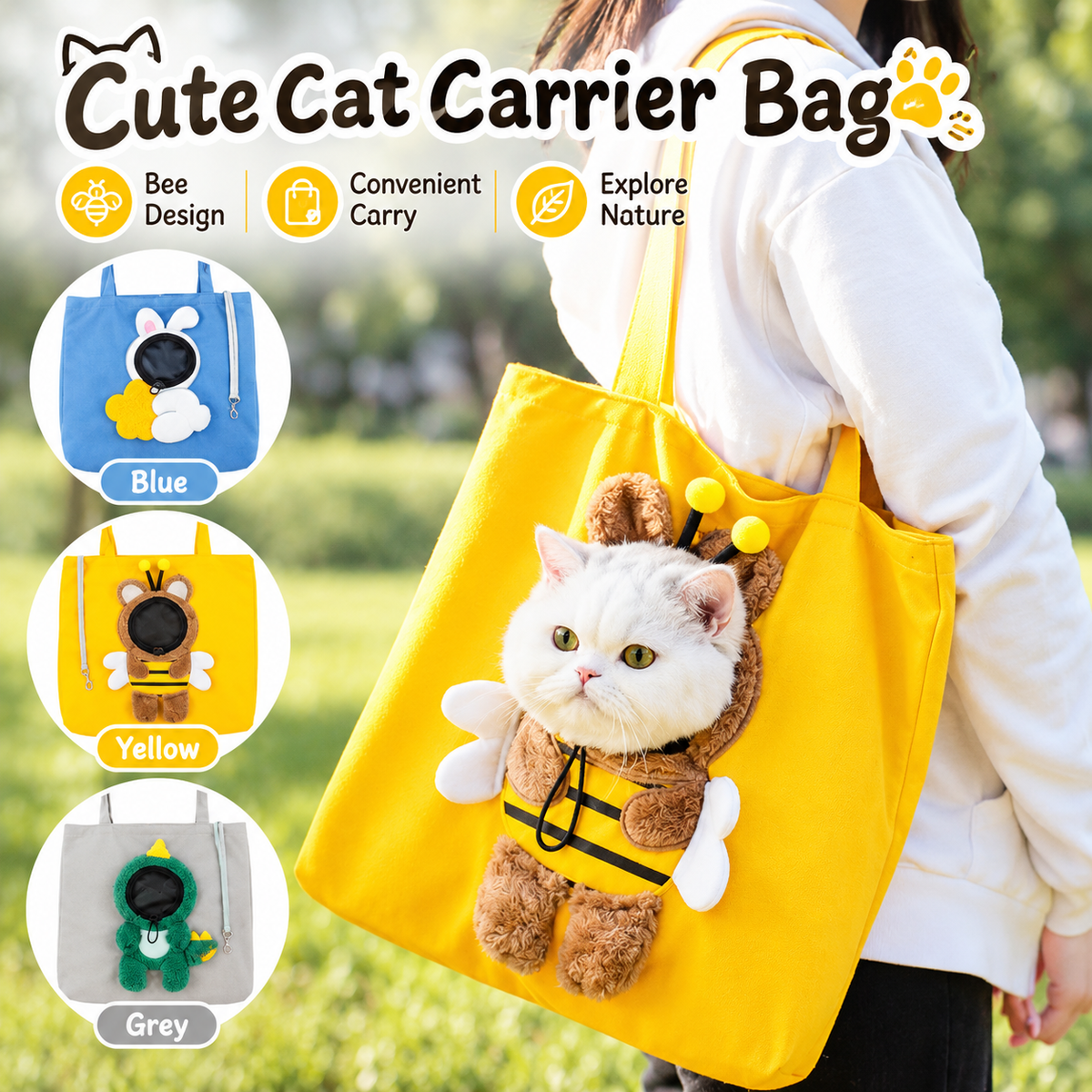 Fun & Portable Cat Carrier