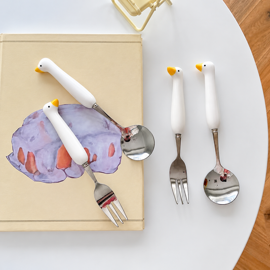 Silly Goose Cutlery Set– Eat, Honk, Repeat!